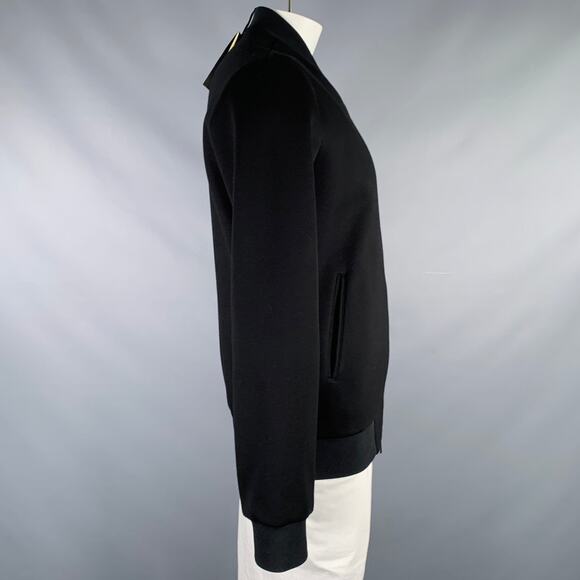 FENDI Size 42 Black Viscose Zip Up Jacket - Picture 3 of 9